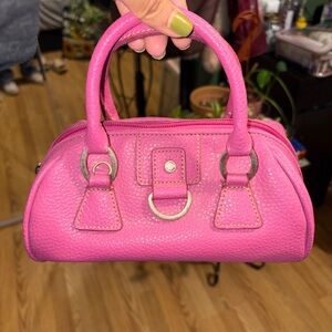 Pink Leather Handbag